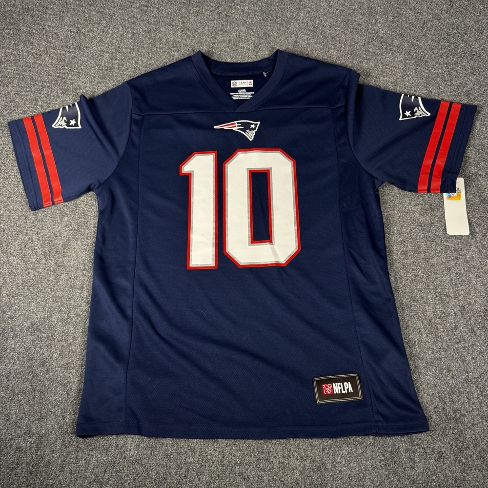 New England Patriots Mac Jones Nike Player Game Jersey Navy Men's Large